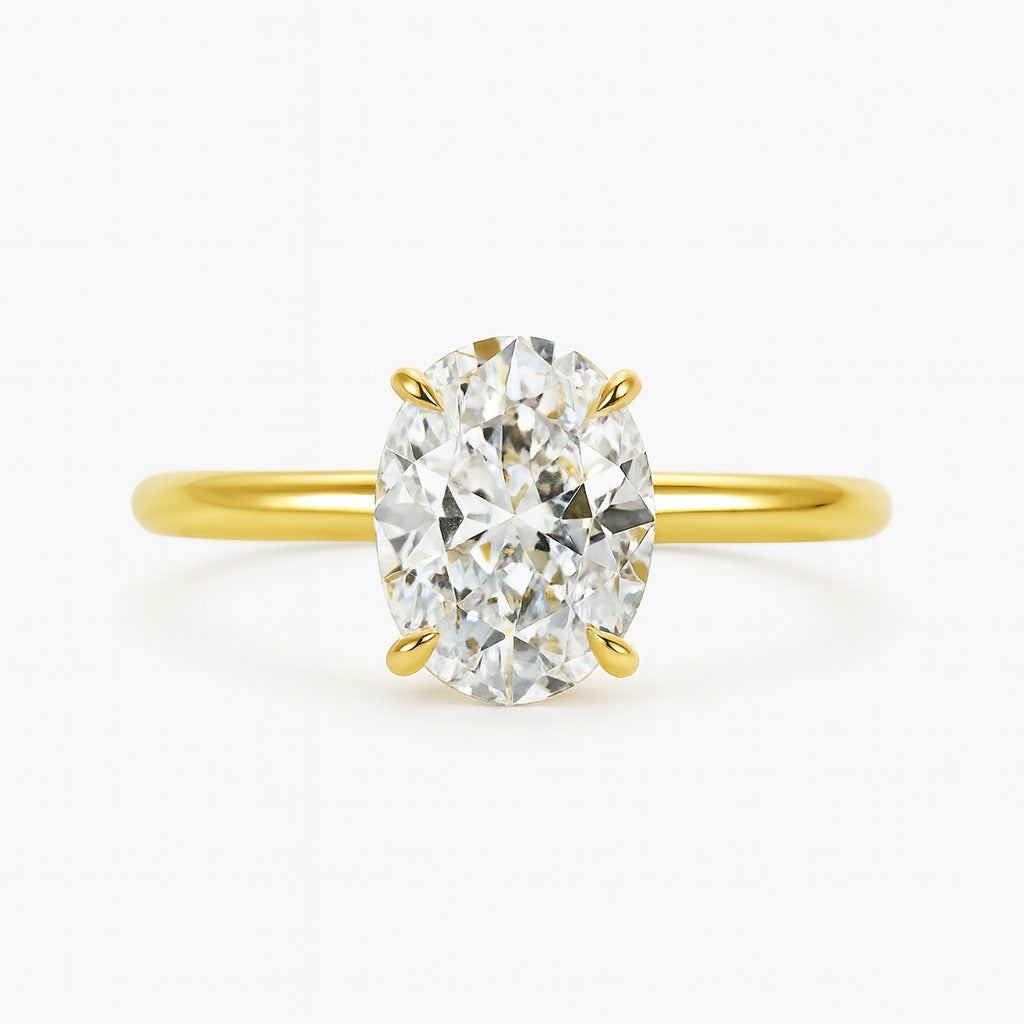 La DiaMantés | Luxe Horizon Oval Diamond Ring